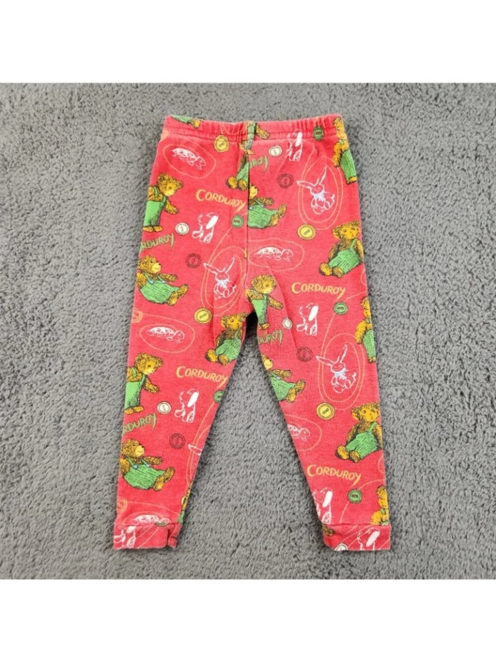 VTG Corduroy Bear Don Freeman Childrens Book Pajamas Pants Size 24 Months Cotton